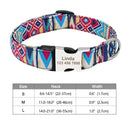 Engraved Nylon Pet ID Collar with Nameplate for Dogs: Personalized Safety Tag Collar  ourlum.com LBlue S 