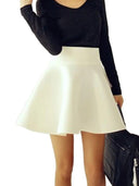 Solid Tutu Skirt Flared Mini for Chic Women Stylish Versatile