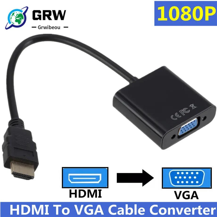 HDMI to VGA Adapter: Crystal Clear Resolution for Gaming & HDTV  ourlum.com   