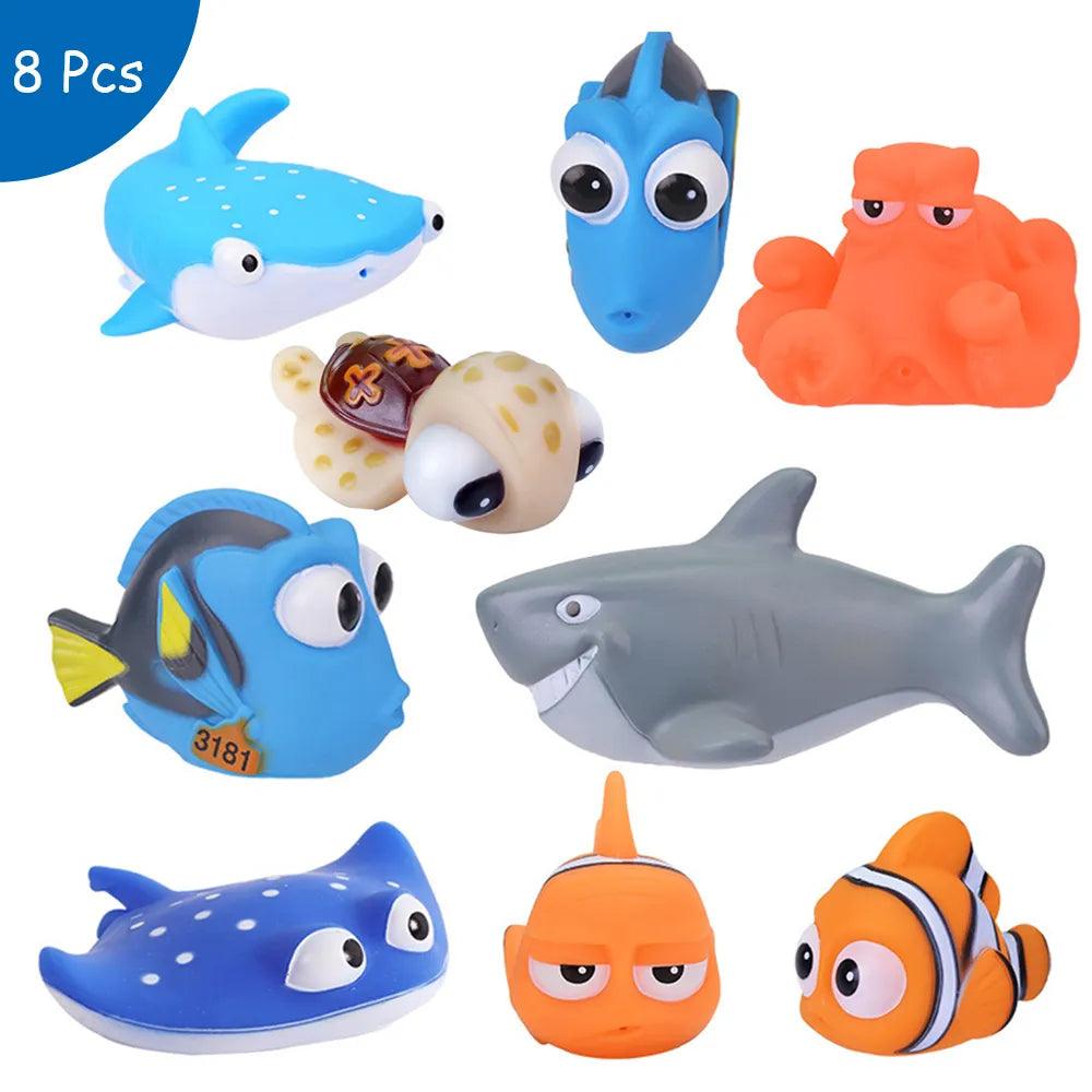 Finding Nemo Dory Bath Toys: Interactive Rubber Animals for Kids  ourlum.com 8pcs  