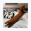 50~110cm Dachshund Dog Shape Plush Pillow Lifelike Stuffed Throw Cushion for Sofa Chair Home Decoration Long Dog Pillow Gift