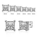 IOGOU 925 Sterling Silver Stud Earrings For Women Diamond Jewelry