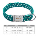 Engraved Nylon Pet ID Collar with Nameplate for Dogs: Personalized Safety Tag Collar  ourlum.com 008BLUE S 