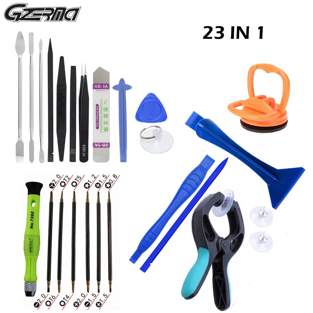 GZERMA Professional Mobile Phone Repair Tool Kit - 23 Piece Set with Screwdriver Case for iPhone & Android Devices  ourlum.com   