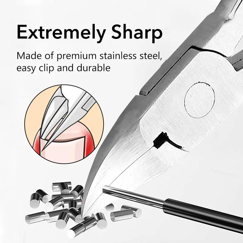 Nail Clippers Ingrown Toenail Podiatry Correction Nippers Cuticle Cutters Cut Paronychia Pedicure Manicure Hand Foot Care Tool  ourlum.com   