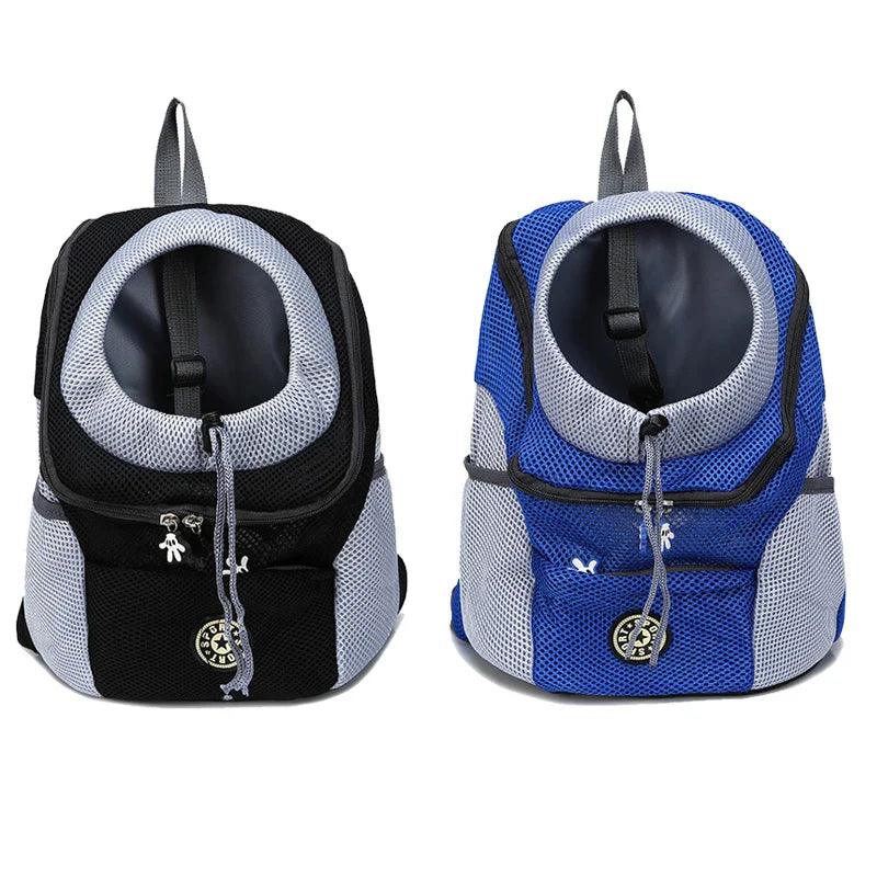 2020 New Double Shoulder Pet Dog Travel Backpack: Hands-Free Design, Breathable Material, Large Space.  ourlum.com   