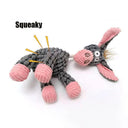 Donkey Corduroy Chew Toy Interactive Squeaker Plush Toy