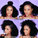 Mongolian Afro Kinky Curly Hair Bundle Set Quality Extensions