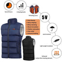 9 Heated Vest Zones Electric Heated Jackets For Men Women