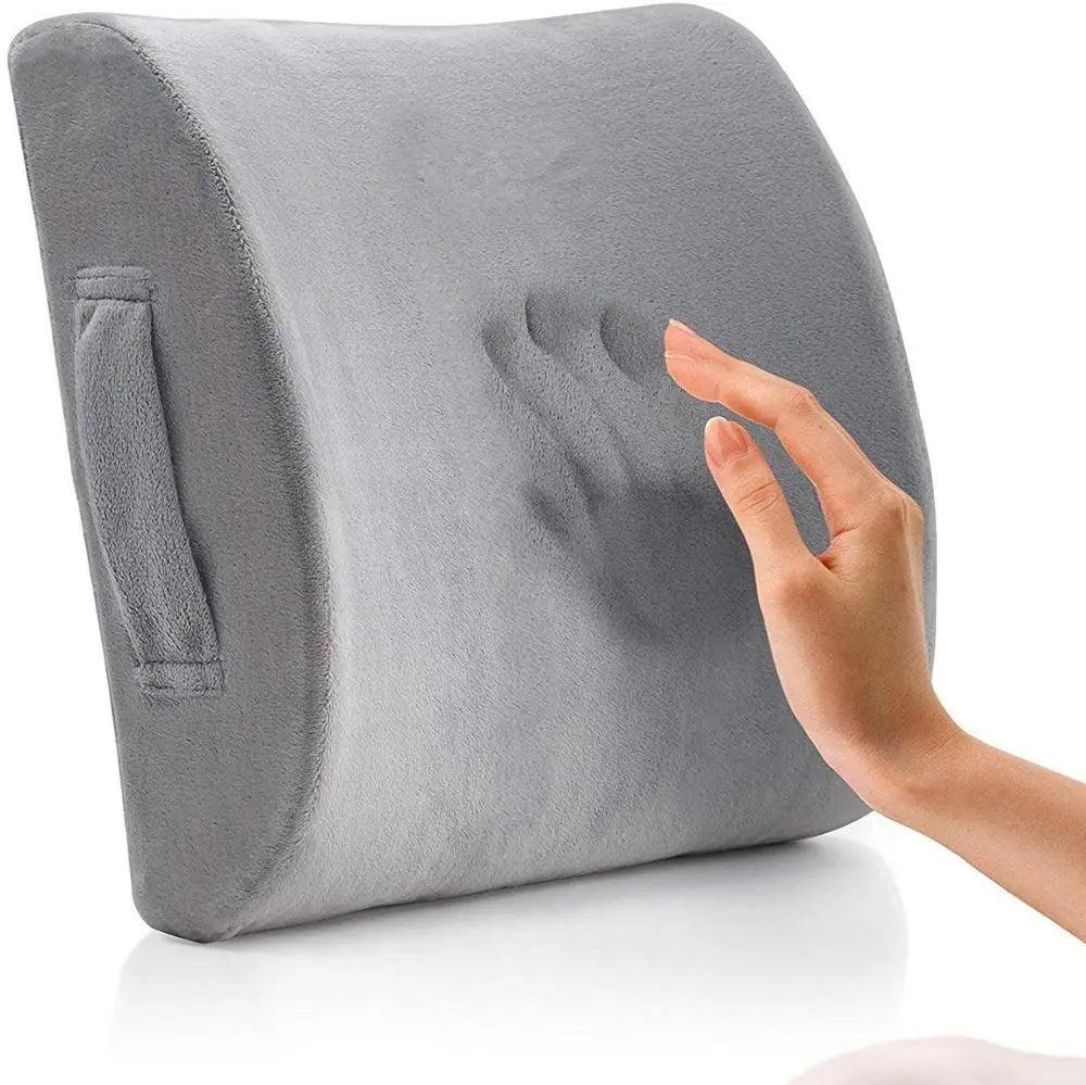 Ultimate Ergonomic Lumbar Support Cushion - Soft Memory Foam Back Pain Relief for Office and Car