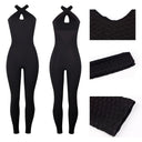 AllureFit Women's Sleeveless Yoga Bodysuit with High Waist Leggings - Ultimate Workout Set  OurLum.com   