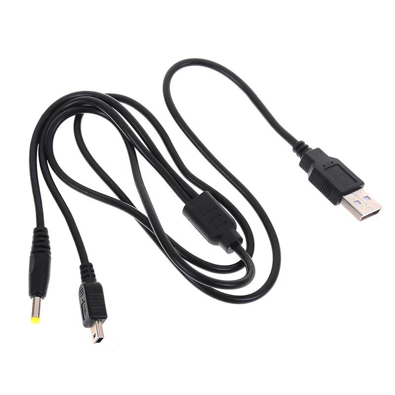 1pc 2-in-1 USB Data Cable / Charger Charging Lead for Psp 1000 / 2000 /3000 Playstation Portable Sony Video Games - KOQZM  ourlum.com Default Title  