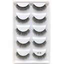 New Full 5 Pairs one box 3D Mink Hair False Eyelashes Natural Thick Long Eye Lashes Wispy Makeup Beauty Extension Tools H13  ourlum.com 5PairsE31  