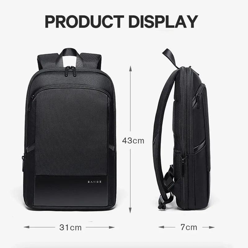 Stylish BANGE Waterproof 15.6" Laptop Backpack for Men - Perfect for Business Travel and Daily Commutes