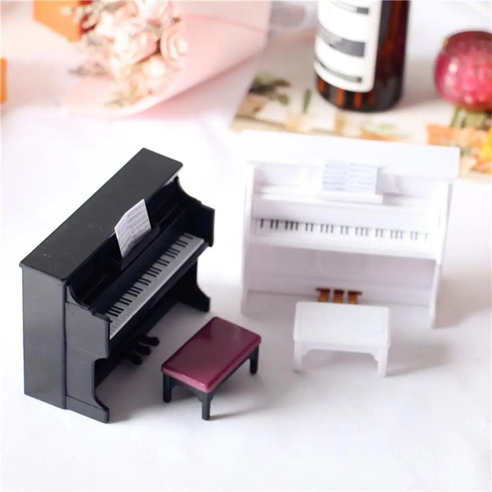 1/12 Scale Mini Musical Instruments Set for Dollhouses – Piano, Violin, Guitar, Drum & More