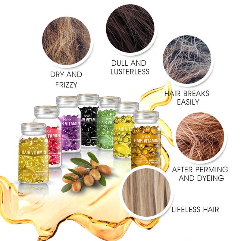 Repair & Nourish Hair Serum with Moroccan Oil and Vitamins  ourlum.com   