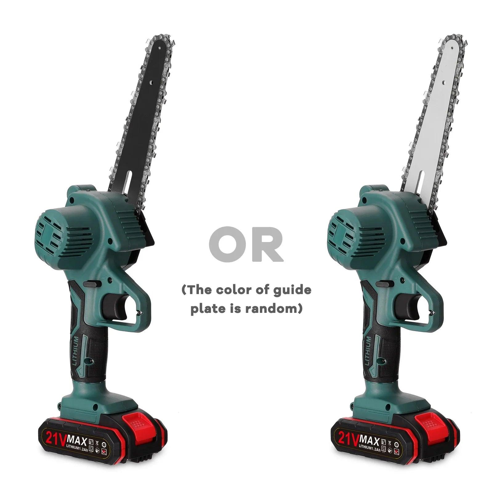 21V Portable Mini Electric Pruning Saw Rechargeable chainsaws Wood Spliting Chainsaw Woodworking Tool for Orchard Branch Clip  ourlum.com   