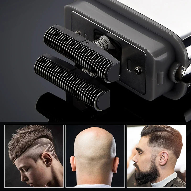 Pro Fx02 Cordless Metal Barber Shop Hair Shaver For Men Beard Electric Shaver Razor Fade Bald Head Shaving Machine Rechargeable