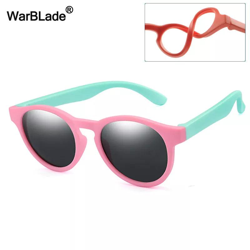 YouthFlex Polarized Sunglasses for Kids-Flexible Silicone Frame-UV400 Protection-Fashionable Shades-Eyewear for Boys and Girls  ourlum.com pink green gray  