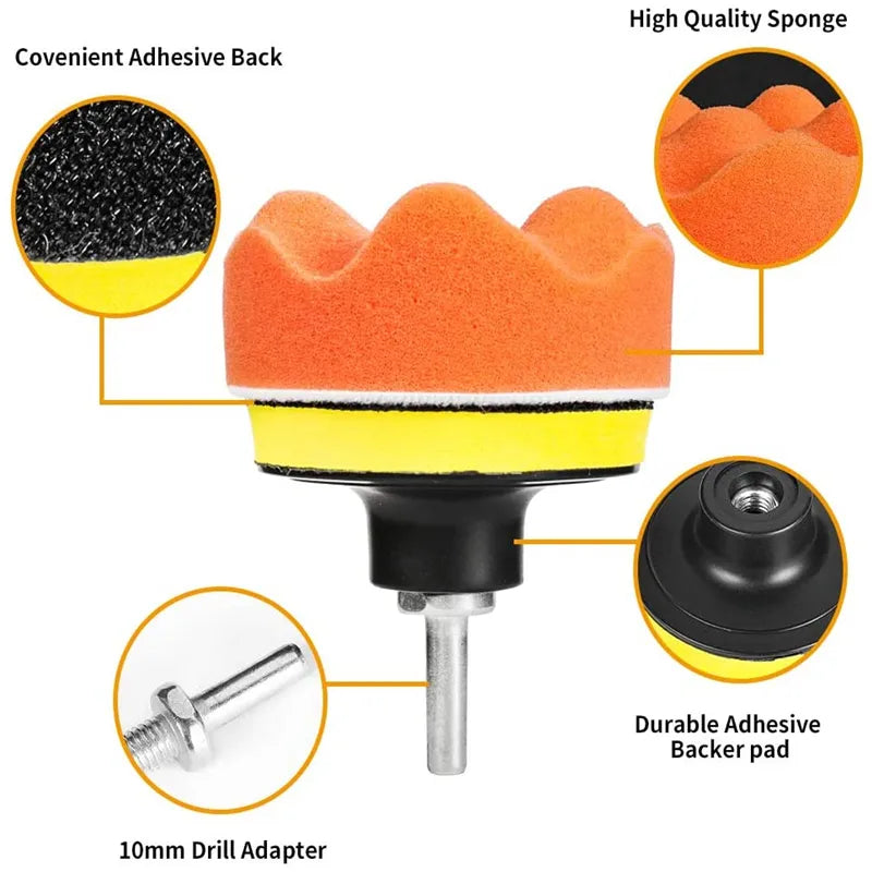 Car Polishing Kit: Premium Foam Buffer Pads for Auto Motorcycle - Removes Scratches  ourlum.com   