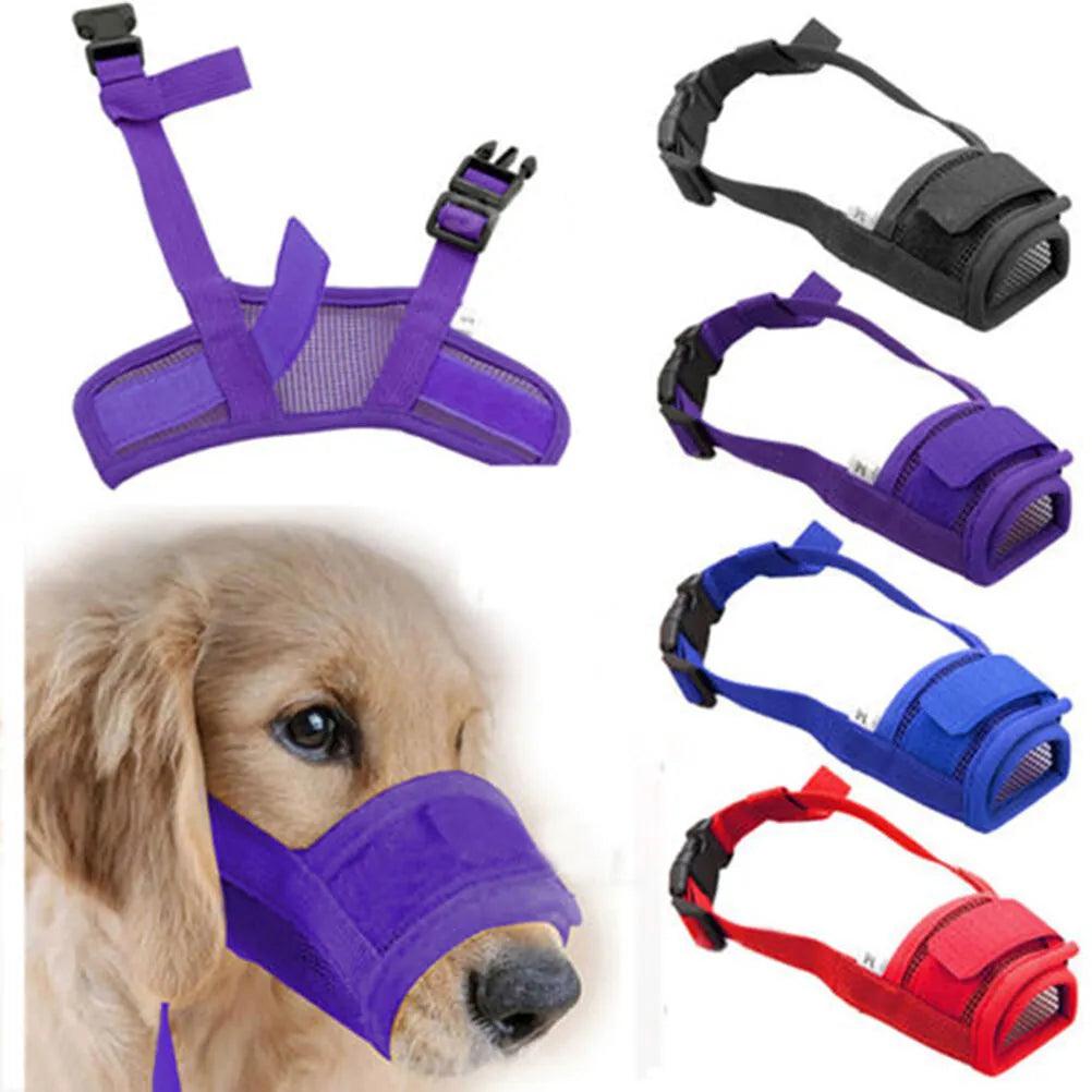 Dog Safety Mesh Muzzle for Biting & Barking Control  ourlum.com   