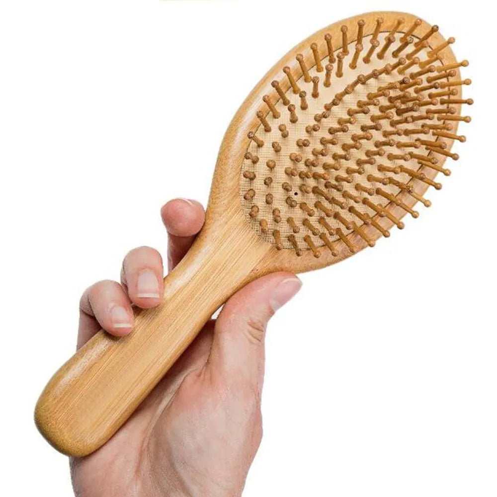 Bamboo Hair Comb: Healthier Hair, Scalp & Growth Massage Brush
