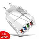 Multi-Device USB Charger with Quick Charge 3.0 for iPhone, Samsung, , Tablets - Fast Charging Solution  ourlum.com EU White  