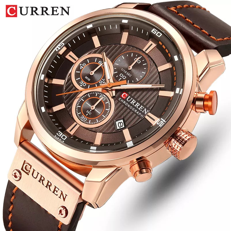 CURREN Chronograph Quartz Watch: Stylish Military Sports Timepiece  ourlum.com   