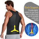 Mens Waist Trainer Vest Slimming Body Shaper Workout Tank