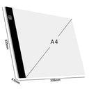 Diamond Painting Light Pad for Art and Crafts: Portable Tracing Board with Adjustable LED Light  ourlum.com A4 Black  