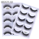 New Full 5 Pairs one box 3D Mink Hair False Eyelashes Natural Thick Long Eye Lashes Wispy Makeup Beauty Extension Tools H13  ourlum.com 5Pairs3dh-03  