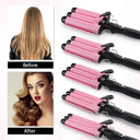 Professional Hair Curling Iron Ceramic Triple Barrel Waver Tool