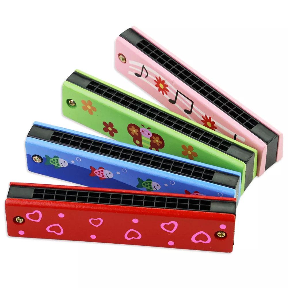 Cute Cartoon Harmonica: Educational Montessori Kids Wind Instrument Gift  ourlum.com   