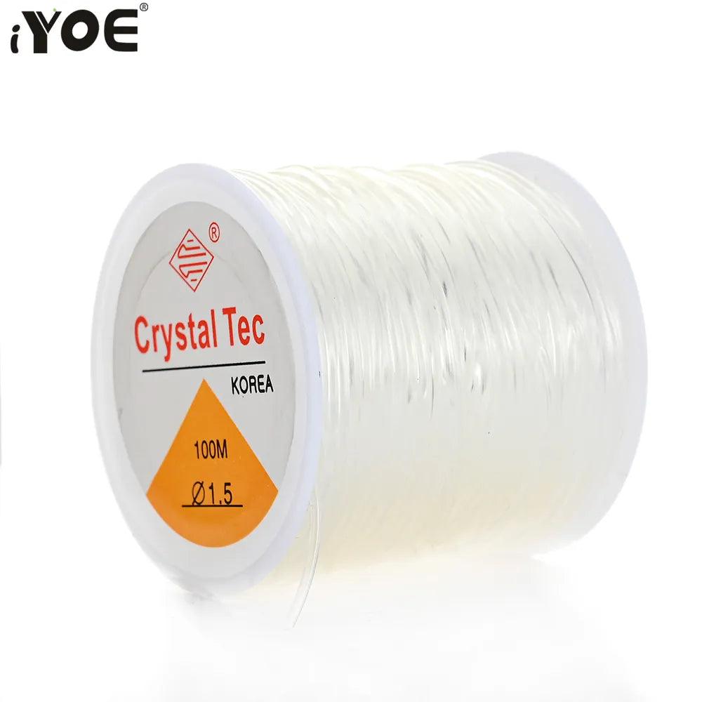 Elastic Cord String Set for Jewelry Making - Crystal Clear Elastic Thread Kit  ourlum.com   