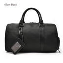 Natural Cowskin Travel Bags Waterproof Men's Leather Bag 55cm