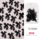 50pcs/Bag Black And White Nail Art Bowknot Resin 3D Nail Jewelry Three-Dimensional Ribbon Polishing Jewelry DIY Nail Art Design  ourlum.com 13  50pcs  