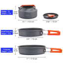 Aluminium Alloy Camping Cookware Set for Hiking and Travel