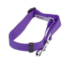 Adjustable Pet Car Seat Belt Harness for Small to Medium Dogs - Travel Safety Leash Clip - Choose from 13 Vibrant Colors  ourlum.com Purple  