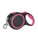 Adjustable Retractable Dog Leash for Small and Large Dogs - 3m, 5m, 8m Lengths - Up to 50kg - Durable Nylon Rope  ourlum.com Rose 3m - 15 kg 