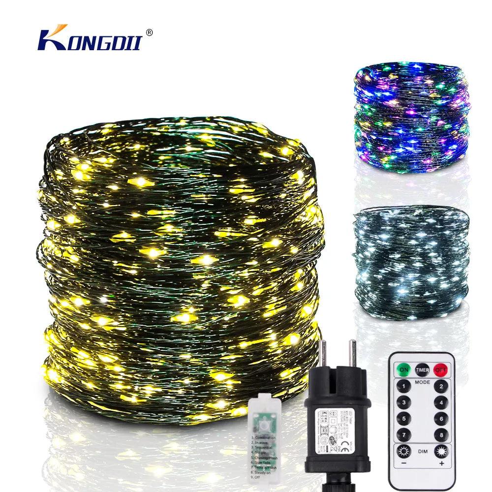 LED Green Wire String Lights: Event Illumination for Christmas & More  ourlum.com   