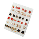 Women Acrylic Crystal Stud Earrings Set: Trendy Small Studs for Fashionable Women  ourlum.com 13  