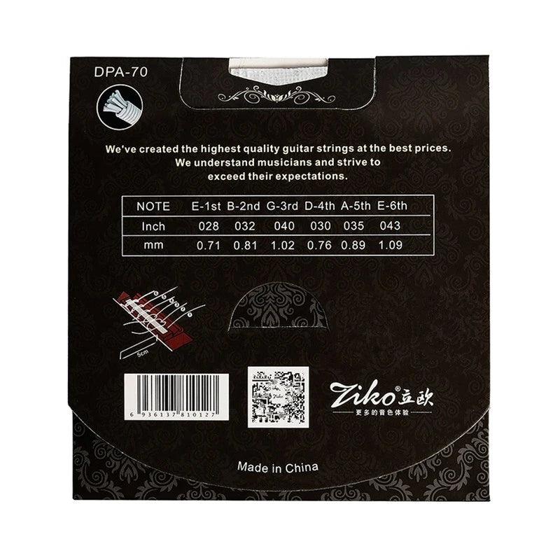 Ziko DPA-70 028-043 Classical Guitar Strings Nylon Core Silver Plated Copper Wound Musical Instruments Accessories Parts