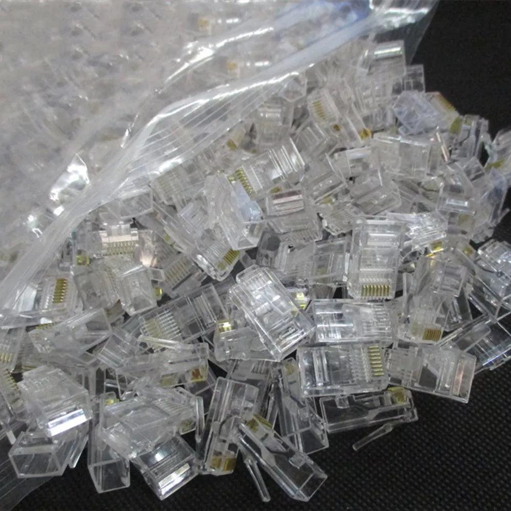 High-Quality Ethernet Cable Connectors: Boost Network Performance  ourlum.com 20 pcs  