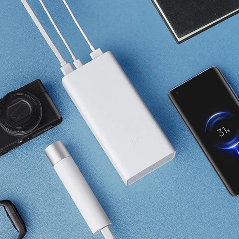 Xiaomi Power Bank 3 30000mAh PB3018ZM 3 USB Type C 18W Fast Charging Portable Mi Powerbank 30000 External Battery Poverbank  ourlum.com   