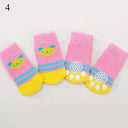 Cozy Anti-Slip Dog Socks for Small-Medium Paws Warmth