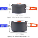 Aluminium Alloy Camping Cookware Set for Hiking and Travel