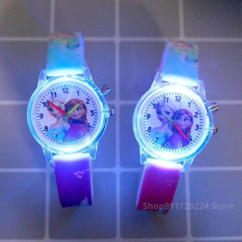 Enchanting Disney Elsa Kids Watch: Cartoon Rabbit Dino Theme  ourlum.com   