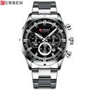 CURREN Chronograph Sports Watch: Stylish & Functional Timepiece  ourlum.com silver black watch CHINA 