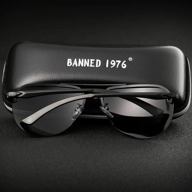 Unisex Aluminum Magnesium HD Polarized Vintage Sunglasses for Driving and Outdoor Style