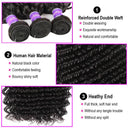 Luxury Brazilian Deep Wave Remy Hair Bundle Set with Frontal